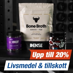 Upp till 20% p� livsmedel och tillskott